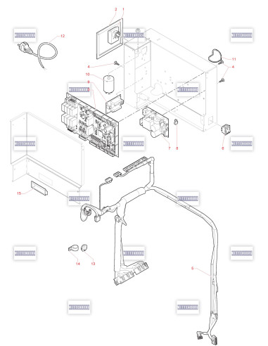 Pièces détachées 9000 - 230V 50Hz - Installation Èlectique - 4 - K0592X01 - Wittenborg 