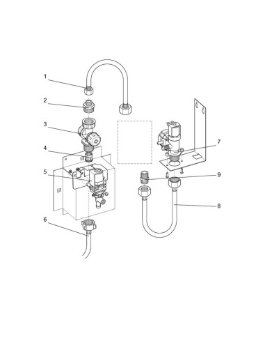 Pièces détachées 7600 - Freshbrew - Système à eau pour Filtre BRITA - 9 - K007X00 - Wittenborg 