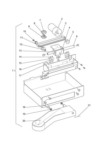 Pièces détachées 7600 - Freshbrew - Ensemble bras de distribution - 24 - K007X00 - Wittenborg 