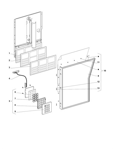 Pièces détachées 7600 - Freshbrew - Pièces clavier - 2 - K007X01 - Wittenborg 