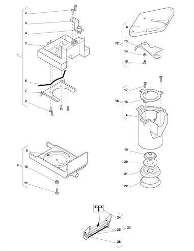 Pièces détachées 7600 - Freshbrew - Unité infuseur, 2 - 13 - K007X01 - Wittenborg 