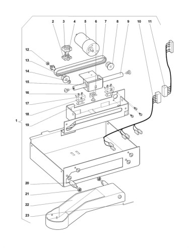 Pièces détachées 7600 - Freshbrew - Ensemble bras de distribution - 17 - K007X02 - Wittenborg 