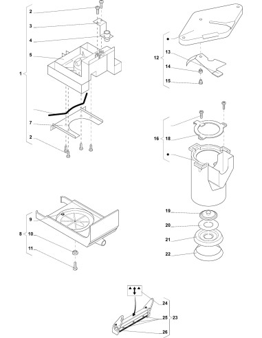 Pièces détachées 7600 - Freshbrew - Unité infuseur 2 - 10 - K007X03 - Wittenborg 