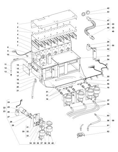 Pièces détachées 7600 - Fresh Brew - 220V 50Hz - Unité de mixage - 12 - K007X04 - Wittenborg 