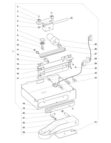 Pièces détachées 7600 - Fresh Brew - 220V 50Hz - Ensemble bras de distribution - 13 - K007X04 - Wittenborg 