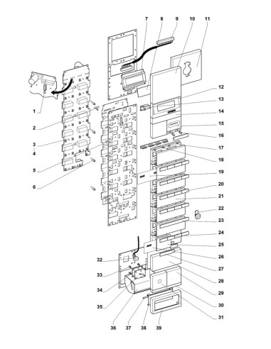 Pièces détachées 7600 - Instant - Module de sélection - 3 - K008X00 - Wittenborg 