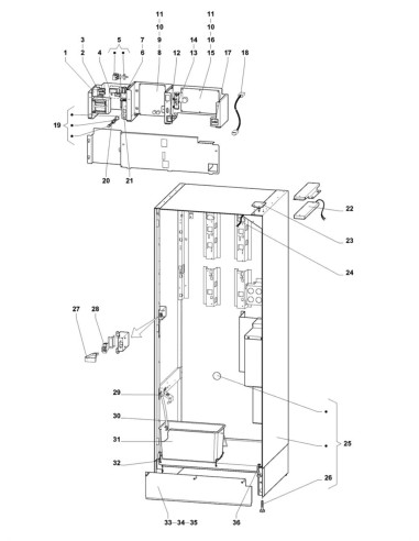 Pièces détachées 7600 - Instant - Châssis et pièces électriques - 7 - K008X00 - Wittenborg 