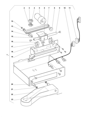 Pièces détachées 7600 - Instant - Ensemble bras de distribution - 12 - K008X00 - Wittenborg 