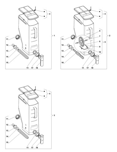 Pièces détachées 7600 - Instant - Conteneur, 6 lt, IN - 15 - K008X00 - Wittenborg 