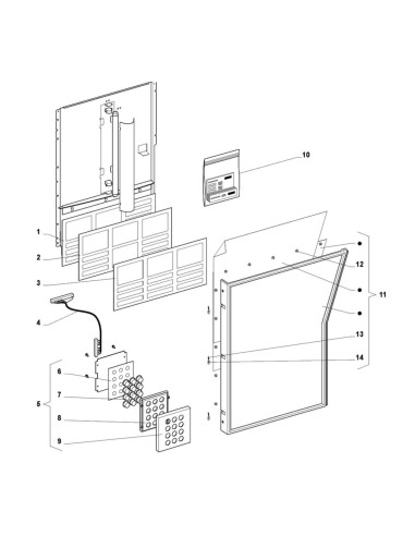 Pièces détachées 7600 - Instant - Pièces clavier - 2 - K008X01 - Wittenborg 