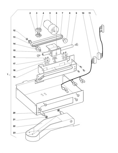 Pièces détachées 7600 - Instant - Ensemble bras de distribution - 13 - K008X01 - Wittenborg 