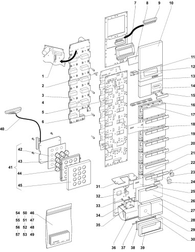 Pièces détachées 7600 - Instant - Module de sélection - 2 - K008X02 - Wittenborg 