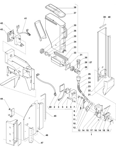 Pièces détachées 7600 - Instant - Unité distributeur sucre/paletttes - 7 - K008X02 - Wittenborg 