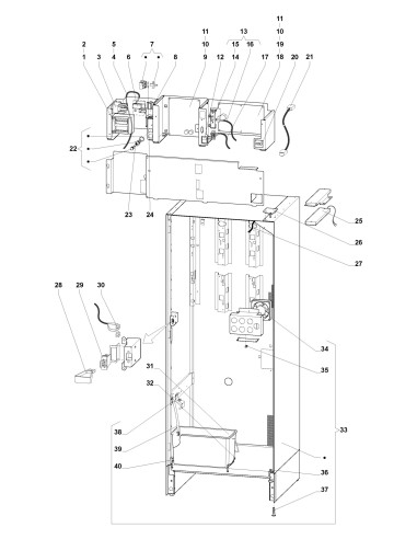 Pièces détachées 7600 - Instant - 220V 50Hz - Châssis et pièces électriques - 5 - K008X03 - Wittenborg 