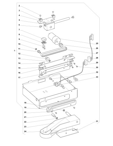 Pièces détachées 7600 - Instant - 220V 50Hz - Ensemble bras de distribution - 9 - K008X03 - Wittenborg 