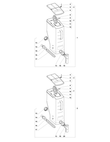 Pièces détachées 7600 - Instant - 220V 50Hz - Conteneur, 6 lt - 11 - K008X03 - Wittenborg 