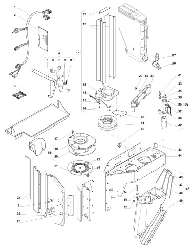 Pièces détachées 7600 - Espresso - 220V 50Hz - Module, IN-CUP - 11 - K009X03 - Wittenborg 