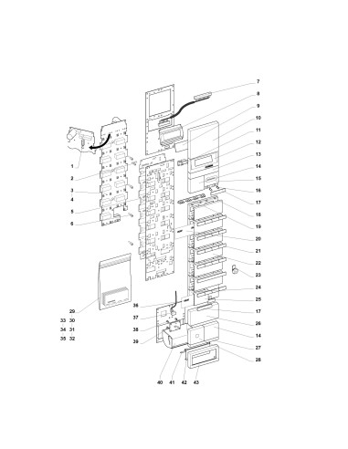 Pièces détachées 7600 Freshbrew Sigma - Module de sélection - 2 - K022X00 - Wittenborg 