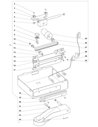 Pièces détachées 7600 Freshbrew Sigma - Ensemble bras de distribution - 10 - K022X00 - Wittenborg 