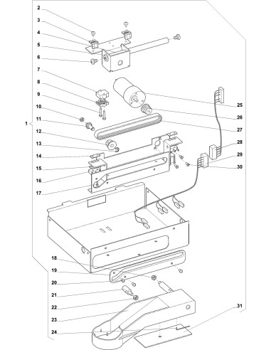 Pièces détachées Double Freshbrew Sigma - Ensemble bras de distribution - 10 - K024X00 - Wittenborg 