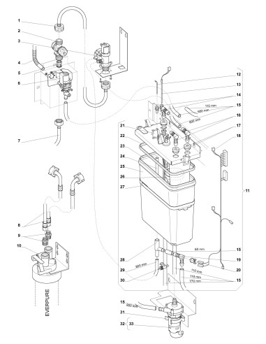 Pièces détachées Double Freshbrew Sigma - Système et réservoir à eau - 6 - K024X01 - Wittenborg 