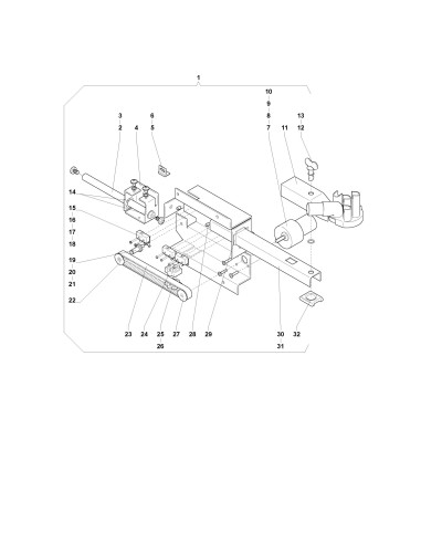 Pièces détachées 5500 Freshbrew - Ens. Bec de distribution - 5 - K027X00 - Wittenborg 