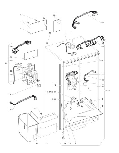 Pièces détachées 7100 - Freshbrew - Meuble et parties électriques - 3 - K014X02 - Wittenborg 