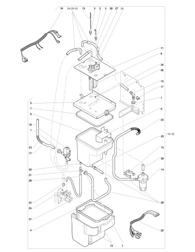 Pièces détachées 7100 - Freshbrew - Circuit hydraulique - 4 - K014X02 - Wittenborg 