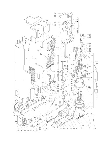 Pièces détachées 7100 - Espresso - Ensemble distributeur café - 4 - K015X01 - Wittenborg 