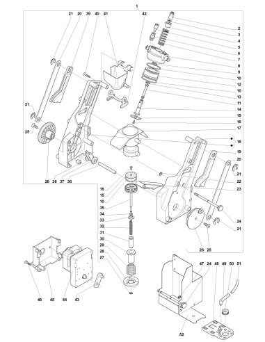 Pièces détachées 7100 - Espresso - Groupe infuseur Z3000 - 5 - K015X01 - Wittenborg 