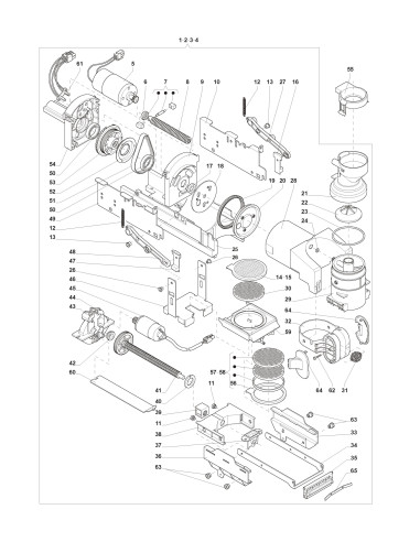 Pièces détachées 7100 Fresh Brew Maxi - Ensemble infuseur Sigma - 6 - K028X00 - Wittenborg 