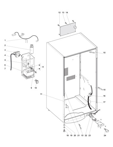 Pièces détachées 7100  Instant - Châssis et pièces électriques - 3 - K029X00 - Wittenborg 