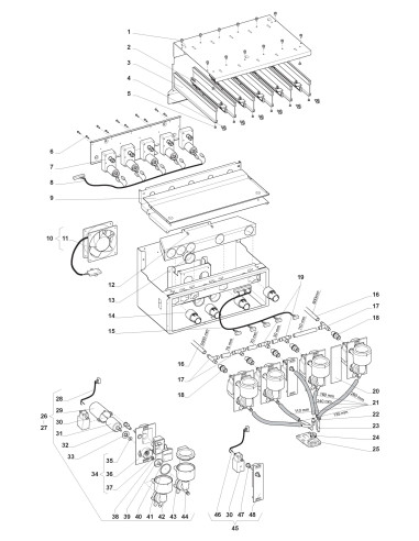 Pièces détachées 7100  Instant - Unité de mixage - 5 - K029X00 - Wittenborg 