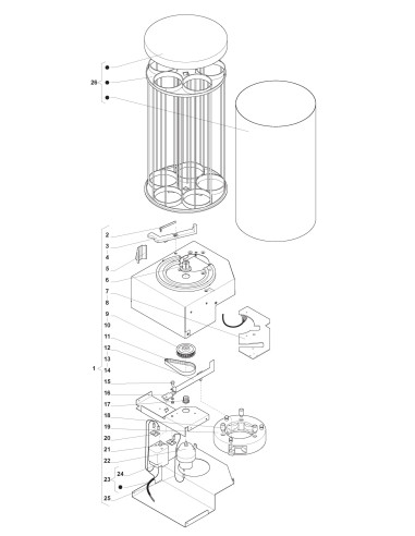 Pièces détachées 7300 Freshbrew Sigma - Bras de Distribution - 3 - K037X00 - Wittenborg 