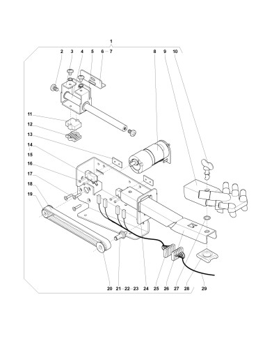 Pièces détachées 7300 Freshbrew Sigma - Ensemble bec de distribution - 6 - K037X00 - Wittenborg 