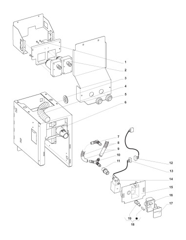 Pièces détachées 7300 Freshbrew Sigma - Ensemble module sigma - 8 - K037X00 - Wittenborg 