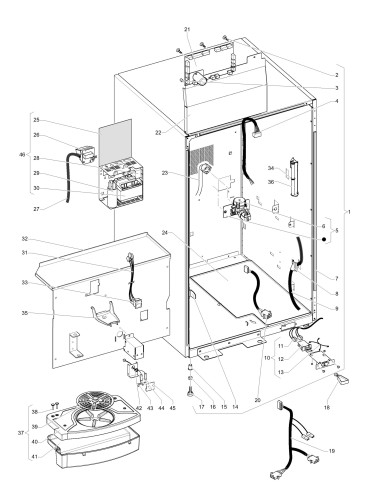 Pièces détachées 7300 Instant - Meuble et parties électriques - 4 - K3842X00 - Wittenborg 