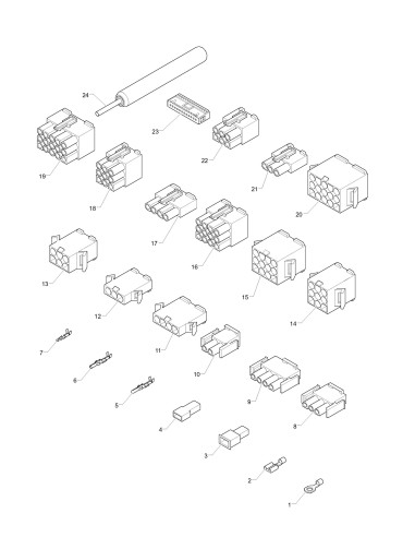 Pièces détachées 7300 Instant - Connecteurs et bornes - 9 - K3842X00 - Wittenborg 