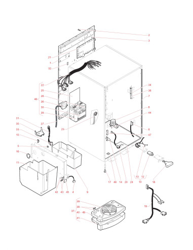 Pièces détachées 7300 Espresso - 230V 50Hz - Meuble et parties électriques - 4 - C0472X00 - Wittenborg 