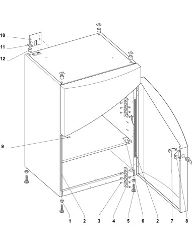 Pièces détachées Capri - Freshbrew Selecta - Meuble de rangement - 4 - K018X00 - Wittenborg 