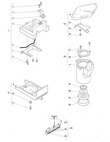 Pièces détachées 55 - Freshbrew - Unité infuseur, 2 - 13 - K011X00 - Wittenborg 