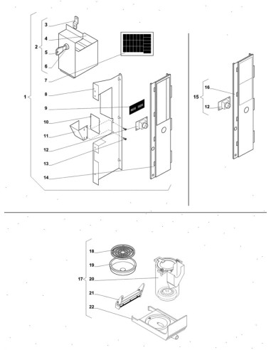 Pièces détachées 55 - Freshbrew - Kit diverses - 17 - K011X00 - Wittenborg 