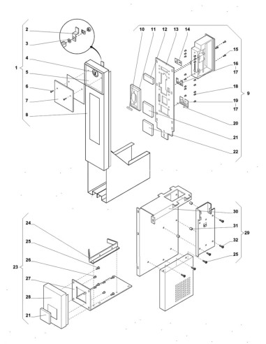 Pièces détachées 55 - Freshbrew - Kit système "carte à puce" Catercard - 26 - K011X00 - Wittenborg 