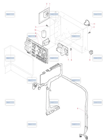 Pièces détachées 95 - 230V 50Hz - Installation Èlectique - 4 - K0572X01 - Wittenborg 