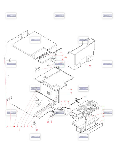 Pièces détachées 95 - 230V 50Hz - Meuble - 3 - K0572X02 - Wittenborg 