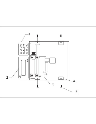 Vue éclatée 1 pour Balances LIBRA 10/2 INOX 