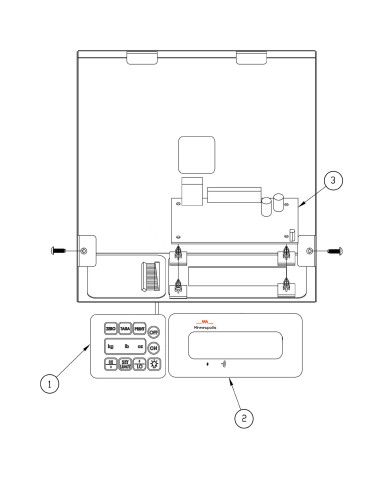 Vue éclatée 3 pour Balances LIBRA 20/5 INOX 