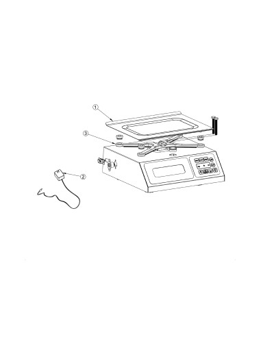 Vue éclatée 1 pour Balances LIBRA 40/10 INOX 