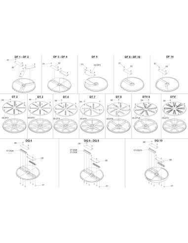 Vue éclatée 1 pour Disques Pour Tm DISCHI TM 