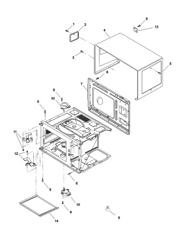 Vue éclatée 2 pour Four Á Microondes DFS 18 E_P1330222M 